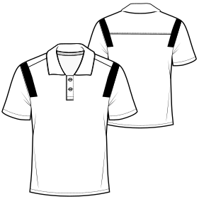 Fashion sewing patterns for MEN T-Shirts Football polo 9165